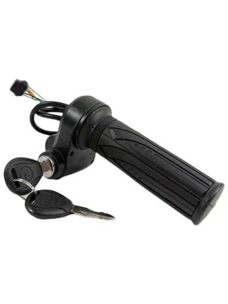Ручка газа с замком зажигания для Kugoo V3 Pro Max разъем SM 5 pin