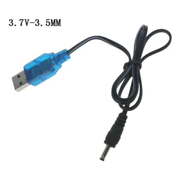 (1 шт.) USB-зарядный кабель для Li-ion 3.7V (3.5 мм, прямой)