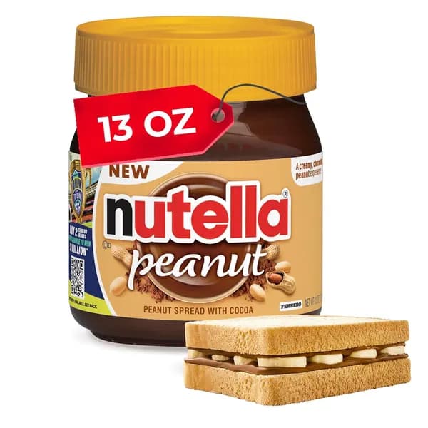 Nutella Peanut Spread with Cocoa арахисовая паста с какао, 371 г (13 oz)