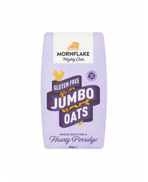 Хлопья овсяные Джамбо крупные (без глютена), Mornflake, 600 г, Великобритания