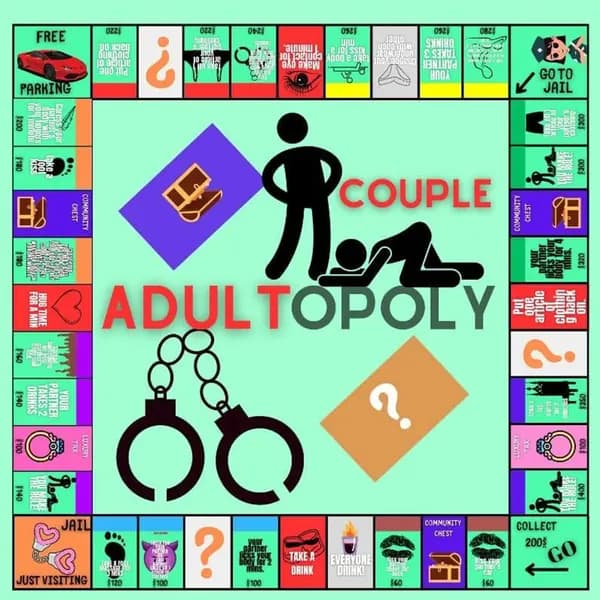 Настольная игра для пар Adult Couple Game Night с игровым полем, карточками и фишками