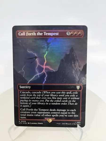 Магия сбора прокси-карт Высококачественные нефольговые Call Forth the Tempest LTC #509 foil