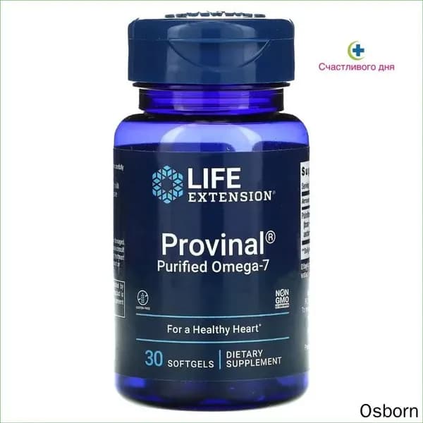 Очищенная форма омега7 Provinal, 30 капсул, эксклюзивный комплекс