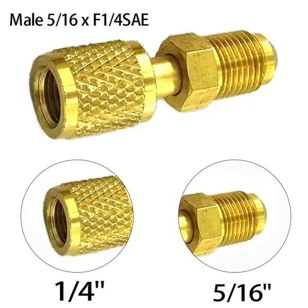 Штекерный адаптер 5/16 x F1/4 SAE Для кондиционера s R32 R410a
