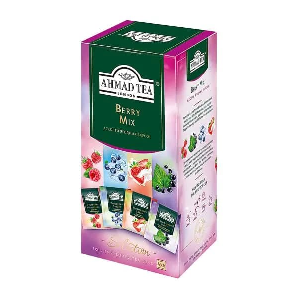 Чай ягодный Ahmad Tea Микс 4 вкуса 24пак 37.8г