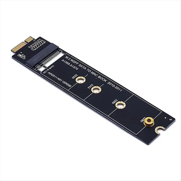 Адаптер M.2 NGFF SATA SSD для MacBook Air 2010 2011 A1369 A1370 M2 SSD, карта-конвертер, поддержка M230 2242 2260 2280 M2 SSD