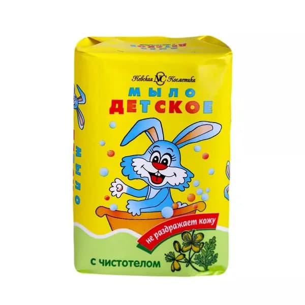 Невская косметика Твердое мыло, детское, чистотел, 90 г
