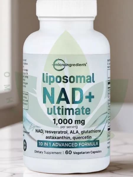 Micro Ingredients, липосомальный НАД + Ultimate, 60 вегетарианских капсул