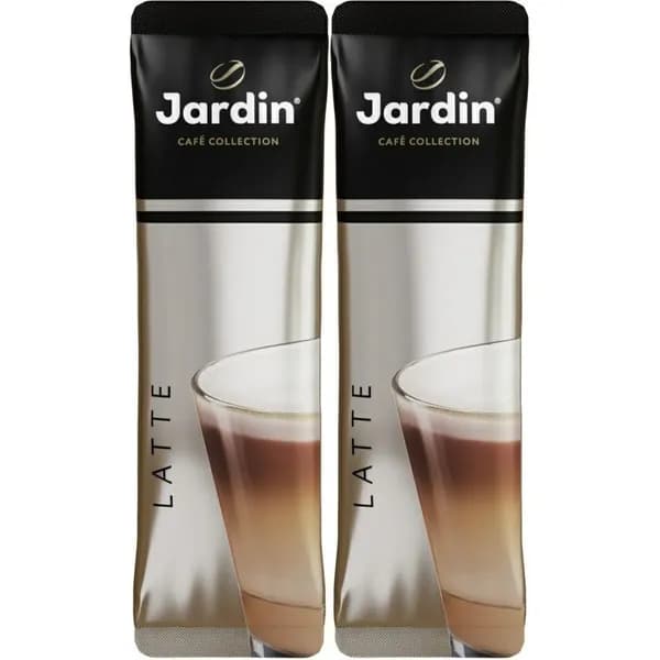 Кофейный напиток Jardin 3 в 1 Latte растворимый в стиках 18 г x 8 шт, набор: 2 штуки