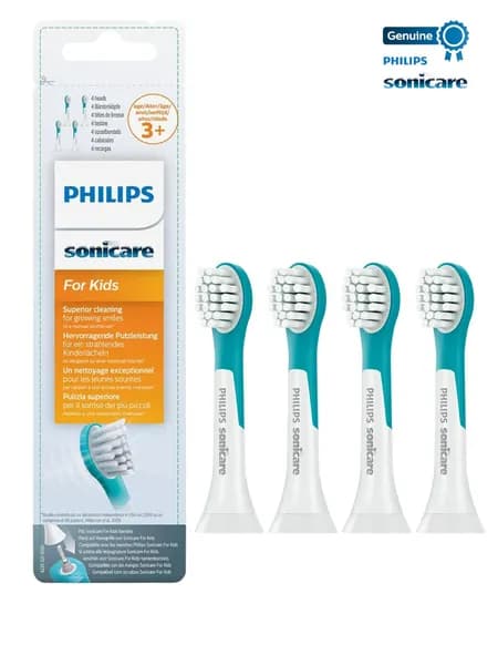Philips sonicare насадки 3+ For Kids Насадки для детей от 3 лет,HX6034/33,4 шт.