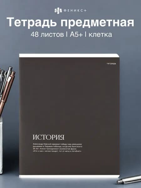 Тетрадь предметная по истории 48 листов в клетку Феникс+