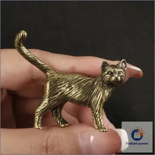 Эксклюзивная фигурка кота, латунная