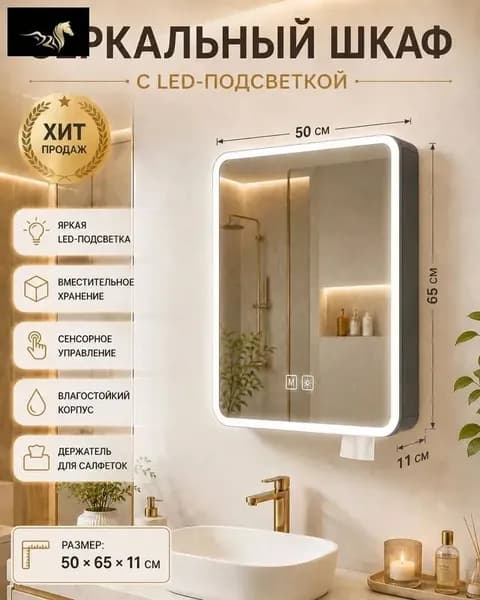 Тумба для ванной,, 50х11х65.01 см