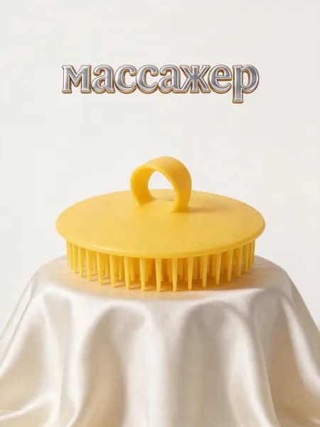 Силиконовый массажер для тела и ног с эргономичной ручкой для использования с антицеллюлитными средствами