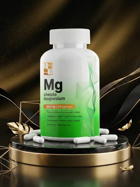 "Магний хелат" ("Magnesium chelate"), LfL, 60 капсул, капсулы массой 720 мг
