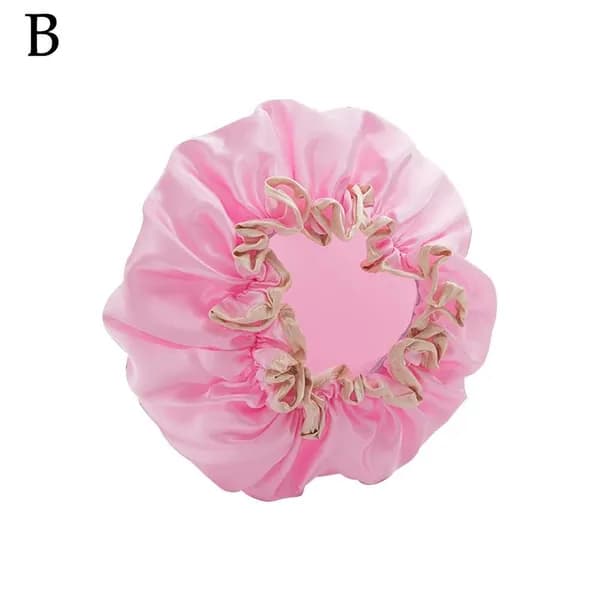 Шапочка для душа водонепроницаемая, двойная: для ванны, косметических процедур и защиты волос