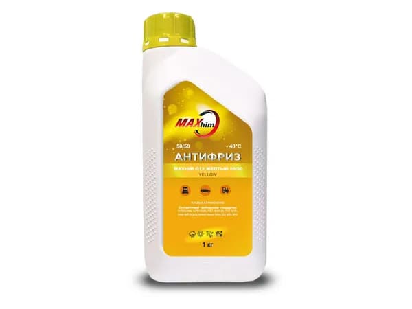 Антифриз G12 1кг желтый