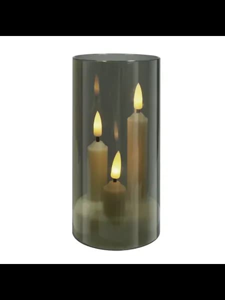Электронные свечи LED 3-фитили для дома grey 1PC