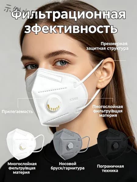 Респиратор профессиональный, FFP2, 10 шт.