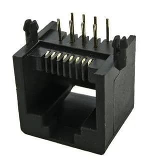 Разъем RJ-45 гнездо на плату TJ8P8C