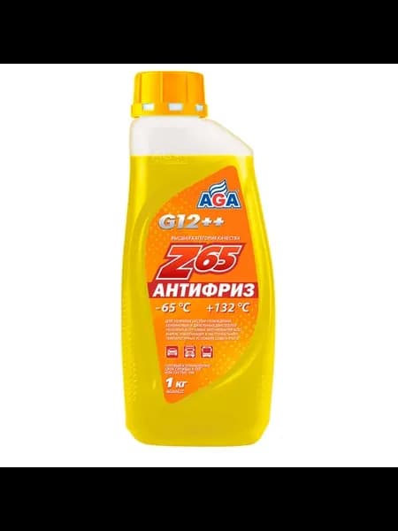 Антифриз AGA-Z65, желтый, –65 °С, G12++ (1 кг)