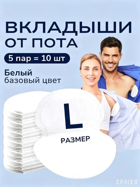 Вкладыши от пота, 10 шт.