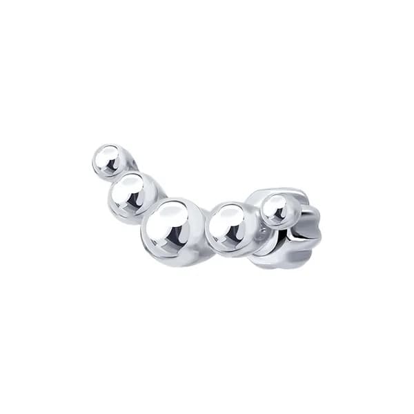 SOKOLOV, Серьга из серебра, 94170482, серьга одиночная, 925 проба, гвоздики