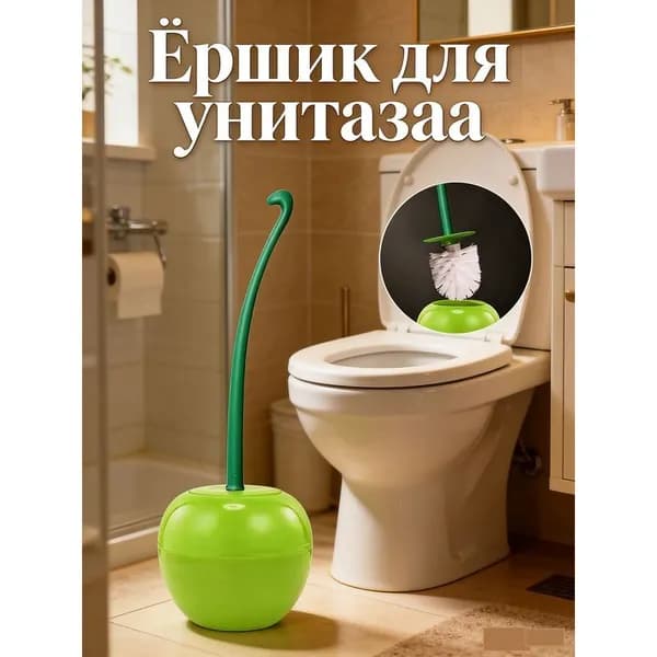 Насадка на ершик для унитаза "вишнёвая щетка для унитаза", 1 шт