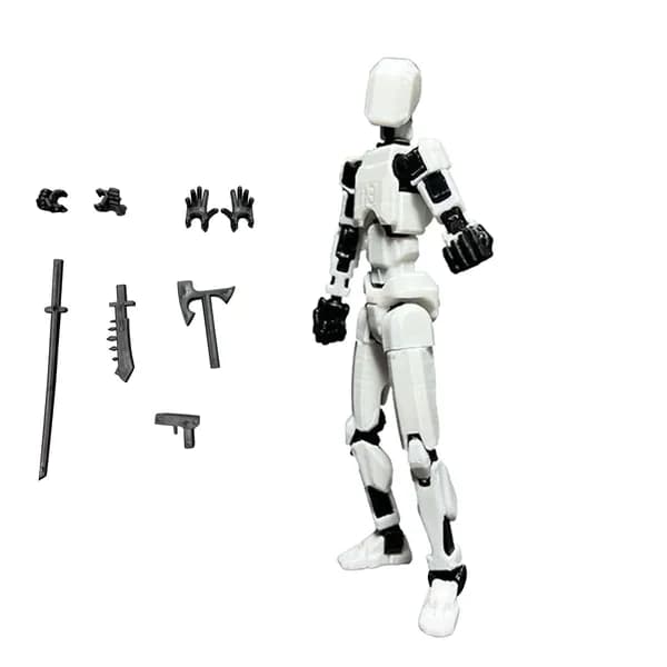 Подвижный 13-суставной робот, 3D напечатанная фигура манекена, DIY с аксессуарами