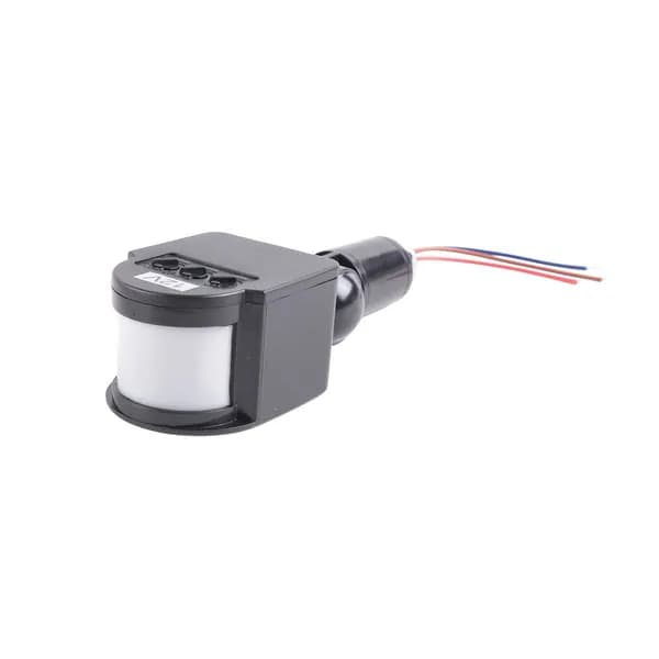 Z8Открытый 12V DC автоматический инфракрасный датчик движения PIR совместим с светодиодного освещения, черный