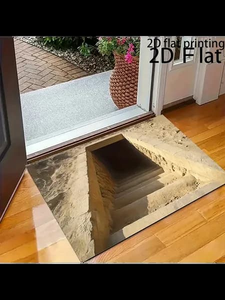 Коврик для прихожей 60x40см, 3D, цвет 6