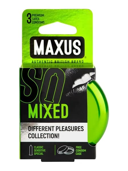 Презервативы в железном кейсе набор MAXUS Mixed №3
