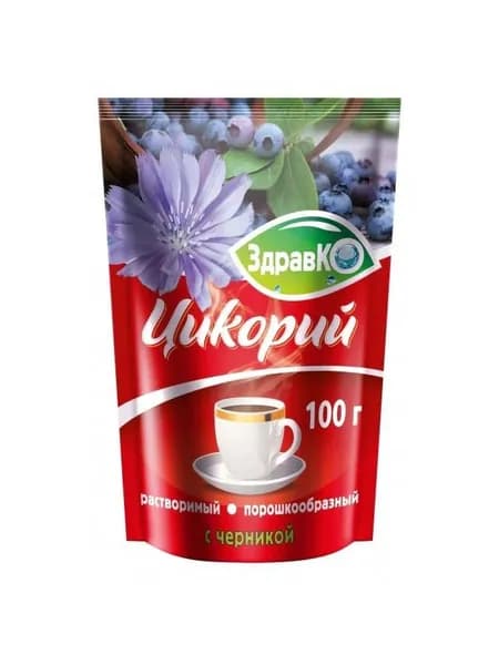 Цикорий раст.дойпак zip с черникой здравко 100г