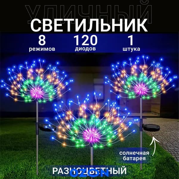 Уличный светильник, LED, количество ламп:120шт