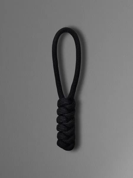 Темляк из паракорда для ножа, брелок для ключей, черный, EDC