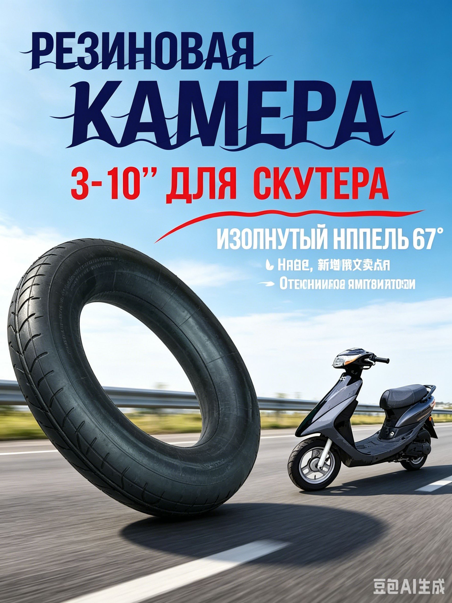Камера колеса для мототехники R10