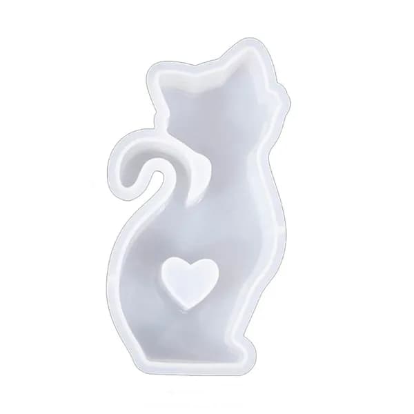 1 силиконовая форма для украшения гипса-love cat 5 ZZXX