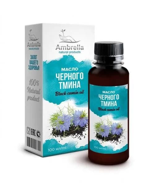 Масло черного тмина холодного отжима, 100 мл.