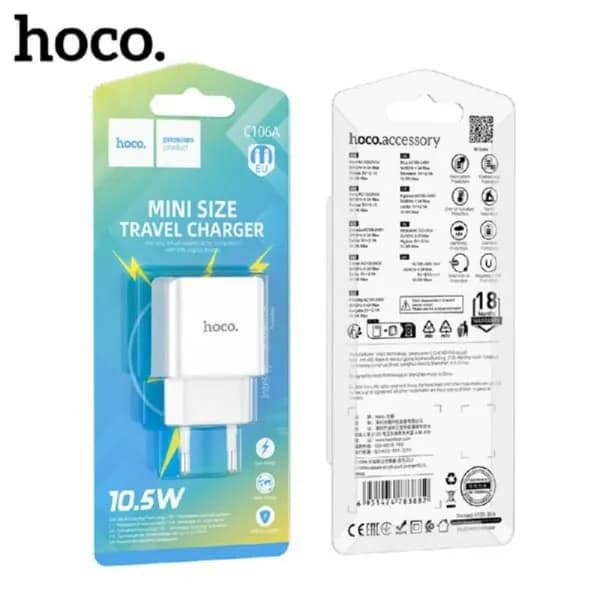 СЗУ-USB HOCO C106A 10.6W White 6931474783882