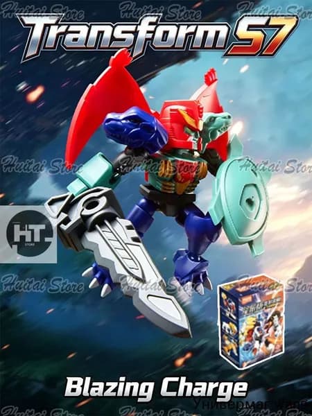 Blokees Version Series 7 Transformers "Magmatron"6CM,Обозначенная модель,Требуется сборка.
