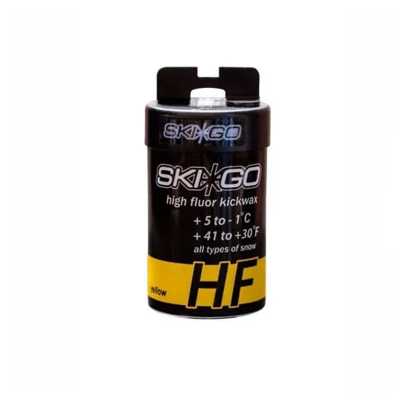 Мазь держания SKIGO HF Kickwax Yellow (для мокрого снега) +5/-1 45 гр.,