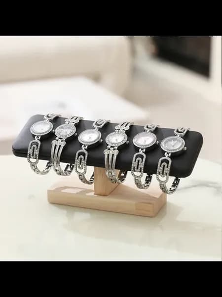 Подставка для браслетов из искусственной кожи, Black Leather