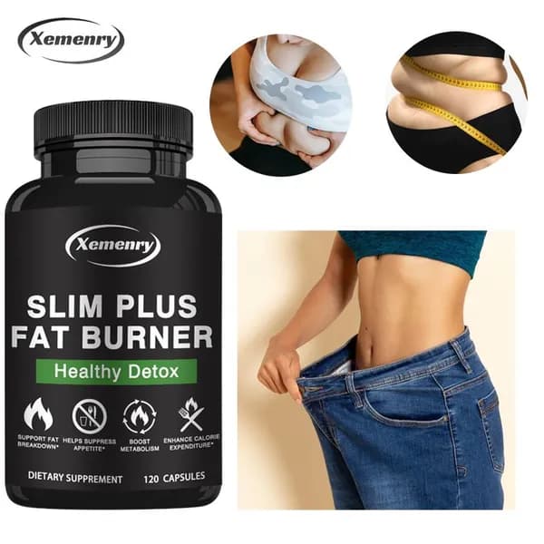 Xemenry Slim Plus Fat Burning - Гарциния камбоджийская, экстракт белой фасоли, L-карнитин и экстракт зеленого чая - Способствует расщеплению жира, подавляет аппетит и ускоряет метаболизм.