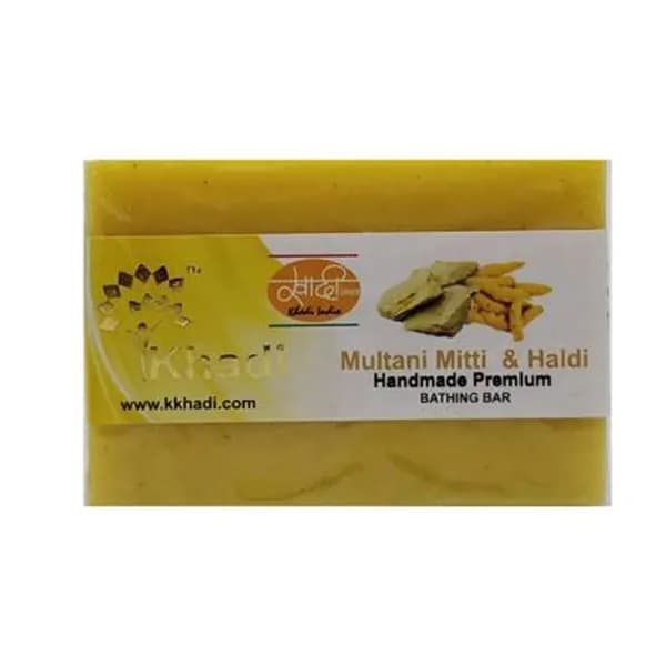 SANAVI Handmade soap Multani Mitti&Haldi Мыло ручной работы мултани глина и куркума 100г