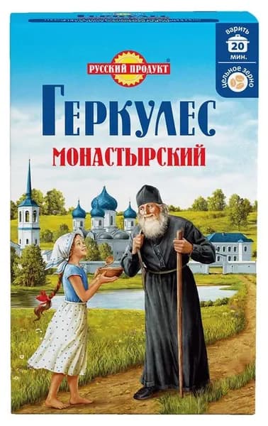 Хлопья овсяные Геркулес Монастырский, 500 г 2 шт