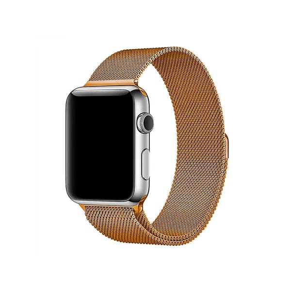 Металлический ремешок для Apple Watch 1/2/3/4/5/6/7/SE 38/40/41 мм Dismac Elegant Series Milanese Loop, розовый