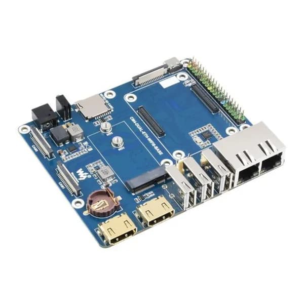Материнская плата WaveShare под Raspberry PI CM4 WIFI6 Dual ETH