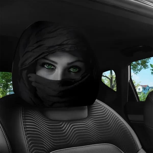 Чехол на подголовник на Салон полностью, Сиденье пассажирское, Полиакрил, 2 шт. шокировать