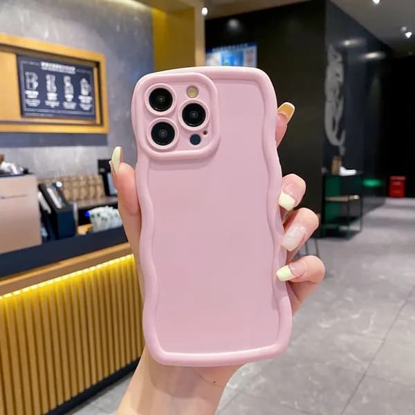 Чехол на Redmi 12 4G Корпус телефона с волновой рамкой защищен от сбрасывания