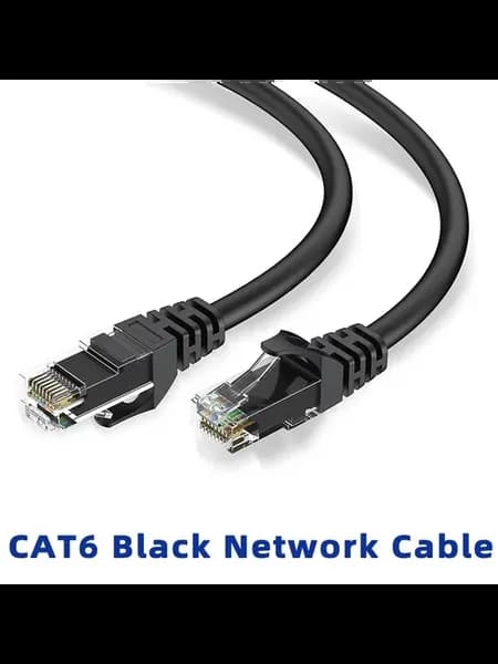 Cat6 Ethernet-кабель черный, 0.5M